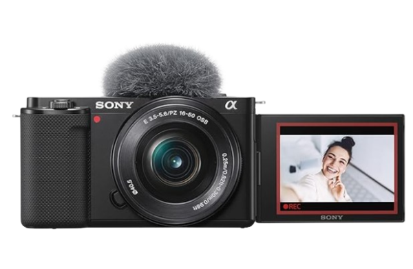 Sony Alpha ZV-E10L 24.2 Mega Pixel Interchangeable-Lens Mirrorless vlog Camera with 16-50 mm Lens, Made for Creators | APS-C Sensor | Advanced Autofocus | Clear Audio & 4K Movie Recording - Black