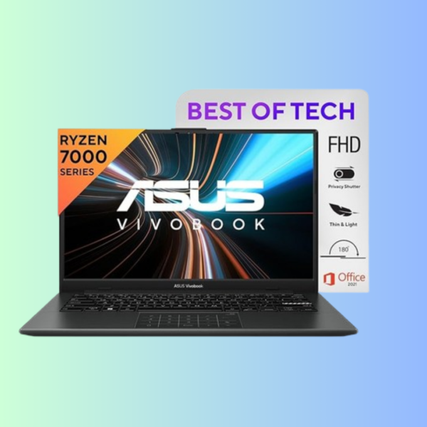 ASUS Vivobook Go 14, AMD Ryzen 3 7320U, Thin and Light Laptop, 14" (35.56 cm) FHD, (8 GB RAM/512GB SSD/Windows 11/Office 2021/42WHr /Black/1.38 kg), E1404FA-NK325WS
