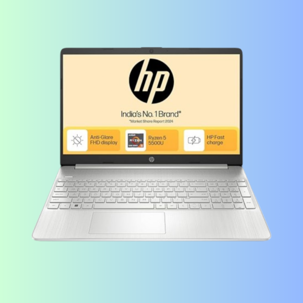 HP 15S AMD Ryzen 5000 (16GB Ram/512GB SSD/Fhd/Windows 11/Ms Office 21/Backlit Keyboard/ 15.6" (39.6 Cm)/Silver/2.21 Kg) Eq2305Au/Eq2182Au Laptop